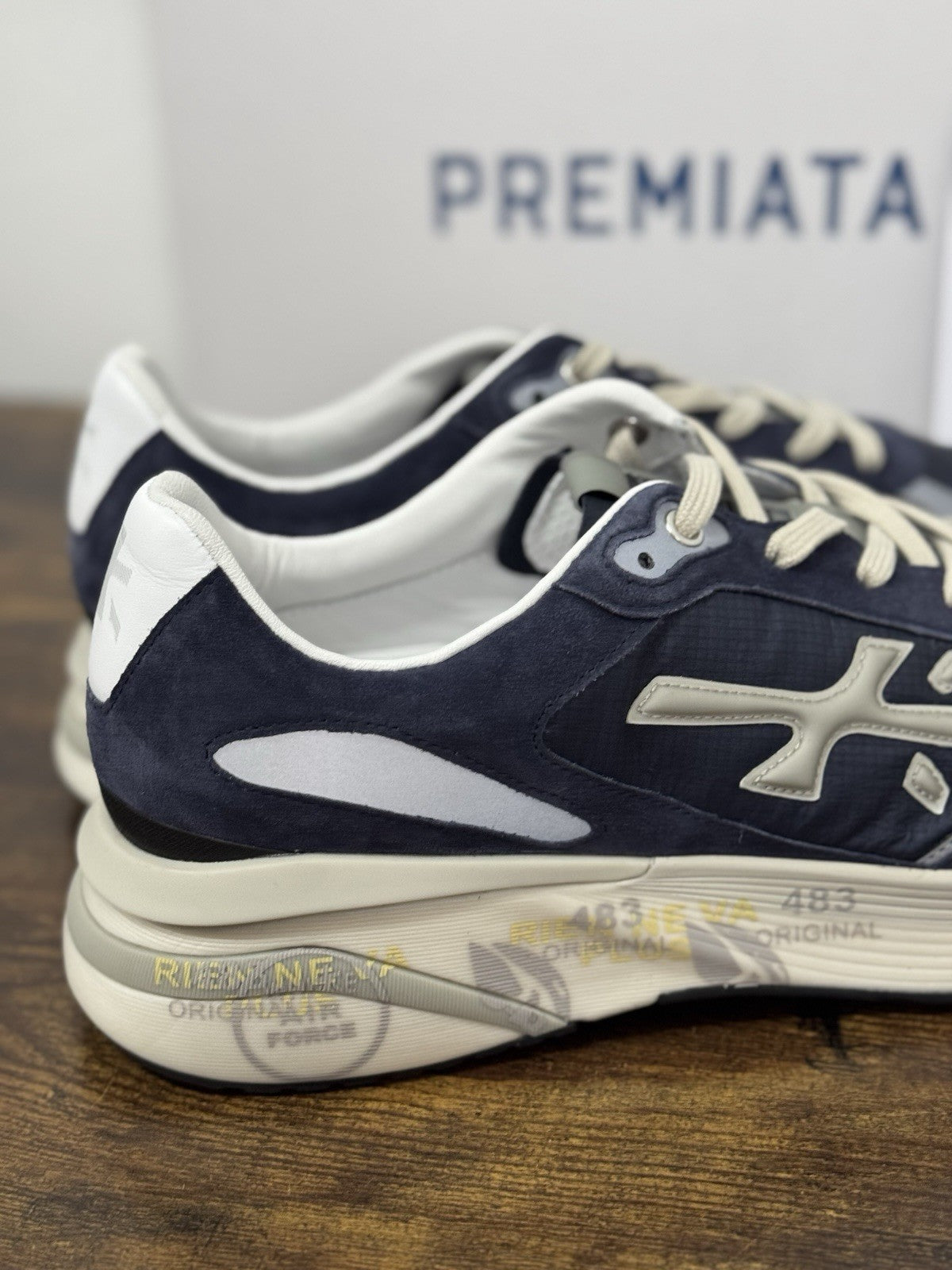 Premiata Moerun Sneaker Suede Blu Casual Premiata Uomo 45