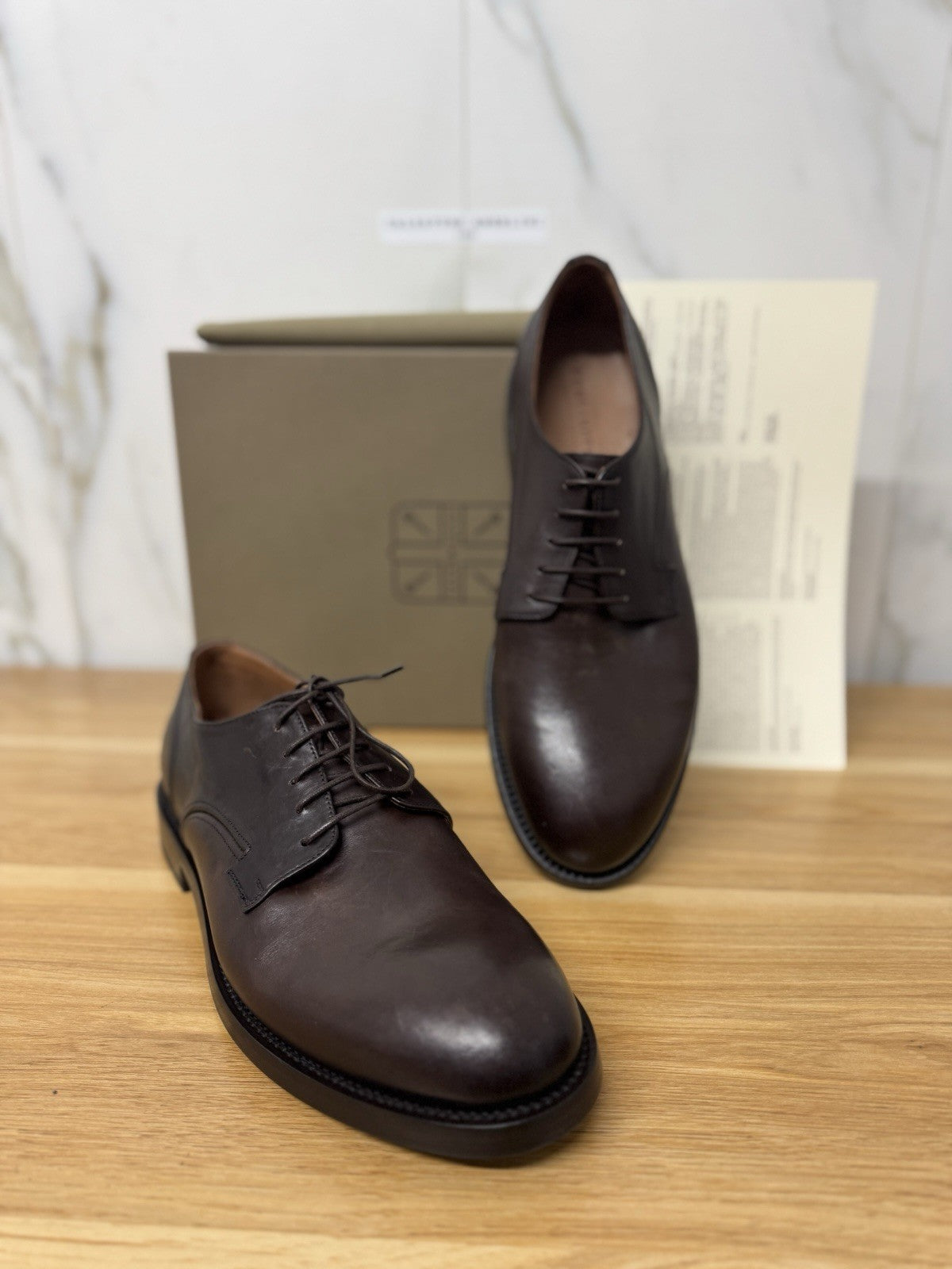 Pantanetti Scarpa Derby Pelle Moka  Casual Uomo 41