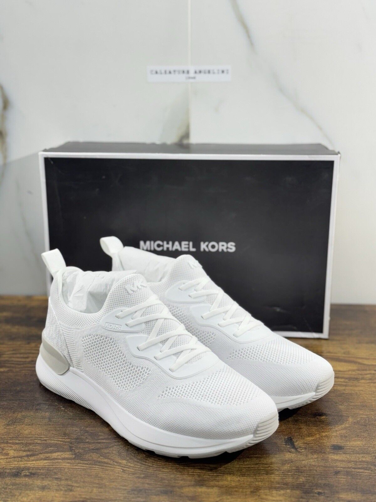 Michael Kors Sneaker Uomo Trevor Slip In Trainer Bianca Casual 46