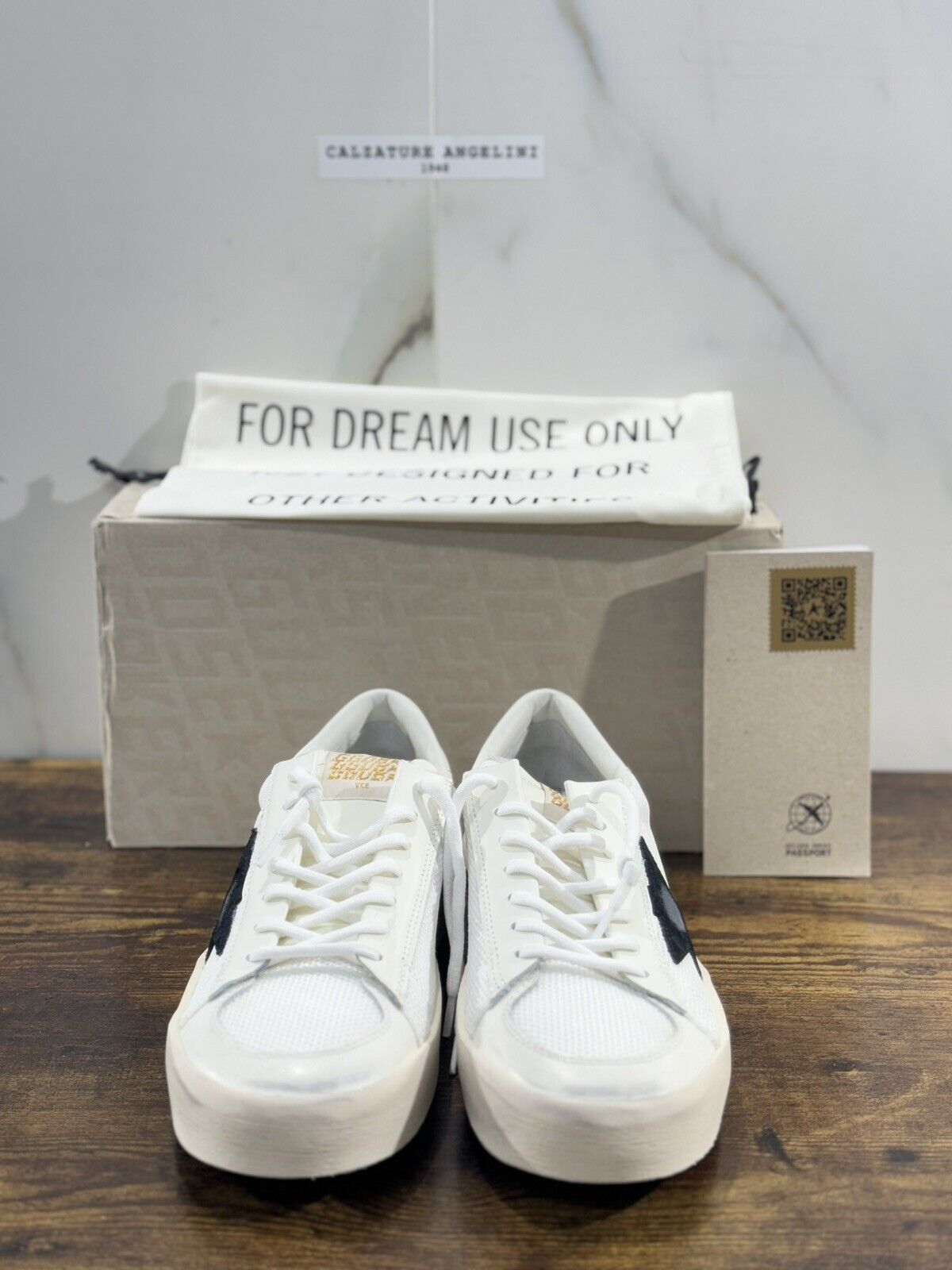 Golden Goose Stardan  Sneaker Uomo White Black  Luxury Casual Golden Goose 43