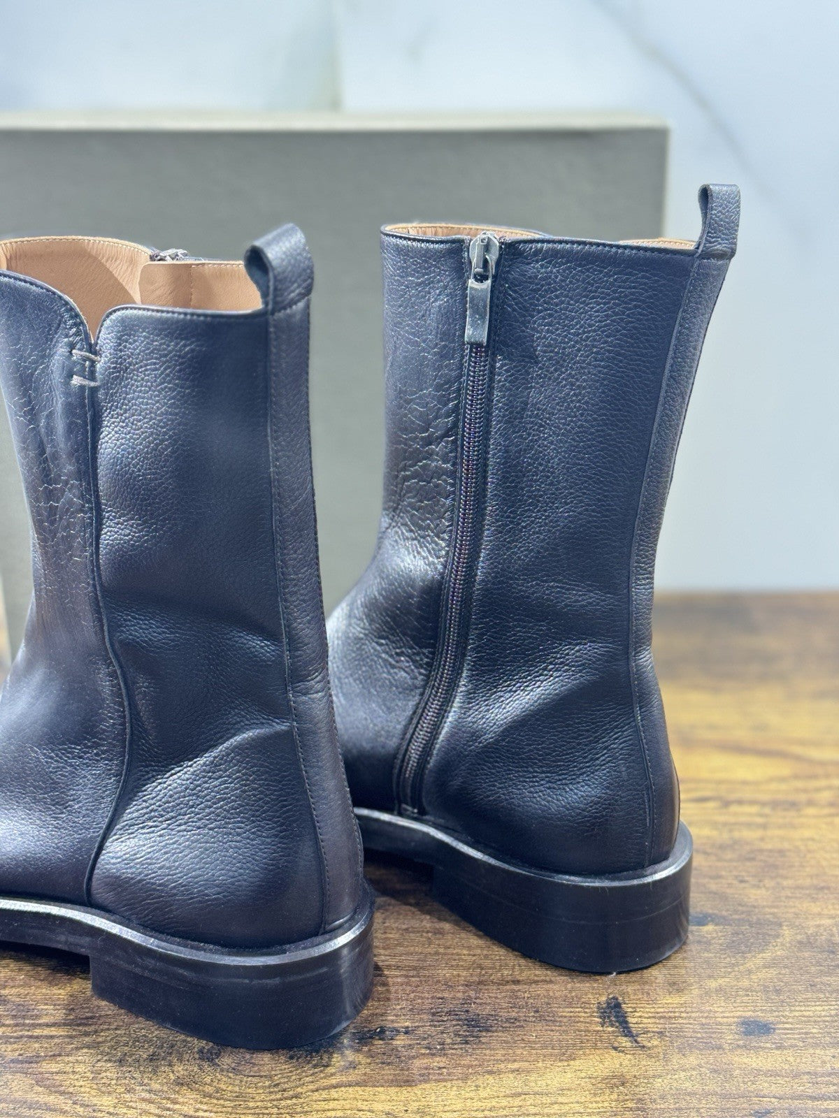 Duccio Del Duca Chelsea Boot Pelle Espresso  Made In Italy Donna 41
