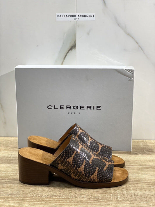 Clergerie Sandalo Donna Vinny Pelle Cuoio Luxury Clergerie Sandal 38.5