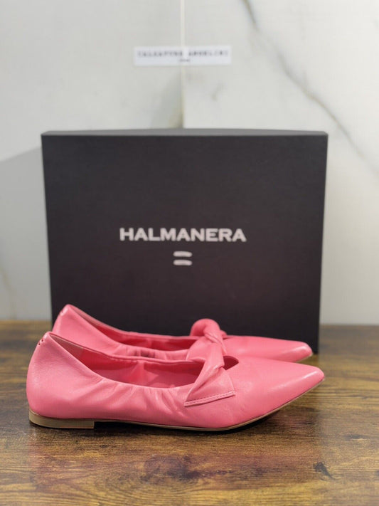 Halmanera Ballerina  Donna Livia       In Pelle Ciclamino Soft  Luxury Shoes 38