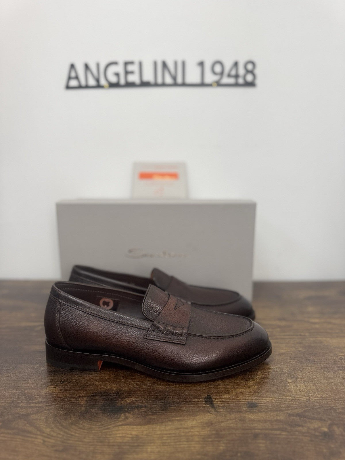 Santoni Mocassino Goodyear  Pelle  Marrone  Luxury Scarpa Santoni Uomo 42.5
