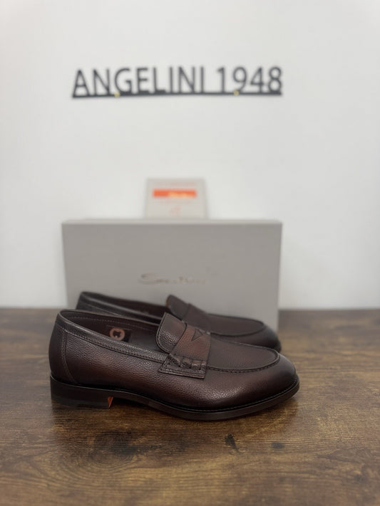 Santoni Mocassino Goodyear  Pelle  Marrone  Luxury Scarpa Santoni Uomo 42.5