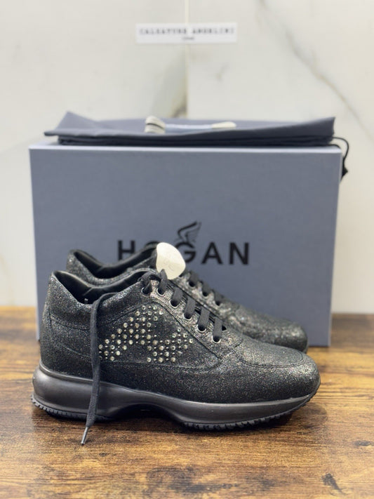 Hogan Interactive Pelle Nera H Strass      Casual Hogan Donna 35.5