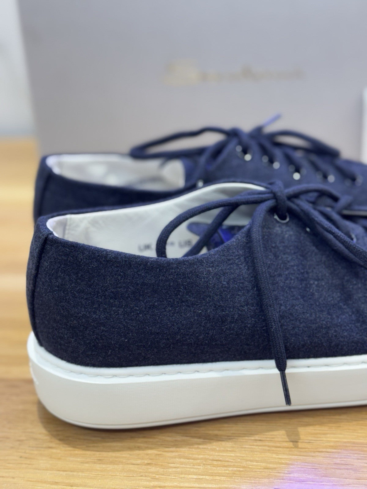 Santoni Icon  Sneaker Fabric  Blu  Luxury Santoni Scarpa Uomo 39