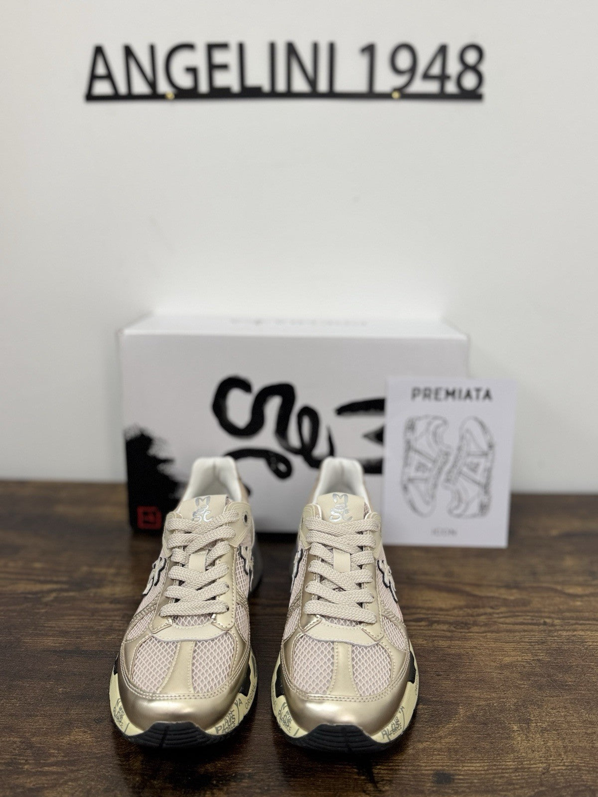 Premiata Mase Sneaker Pelle Light Gold    Casual Premiata Donna 36