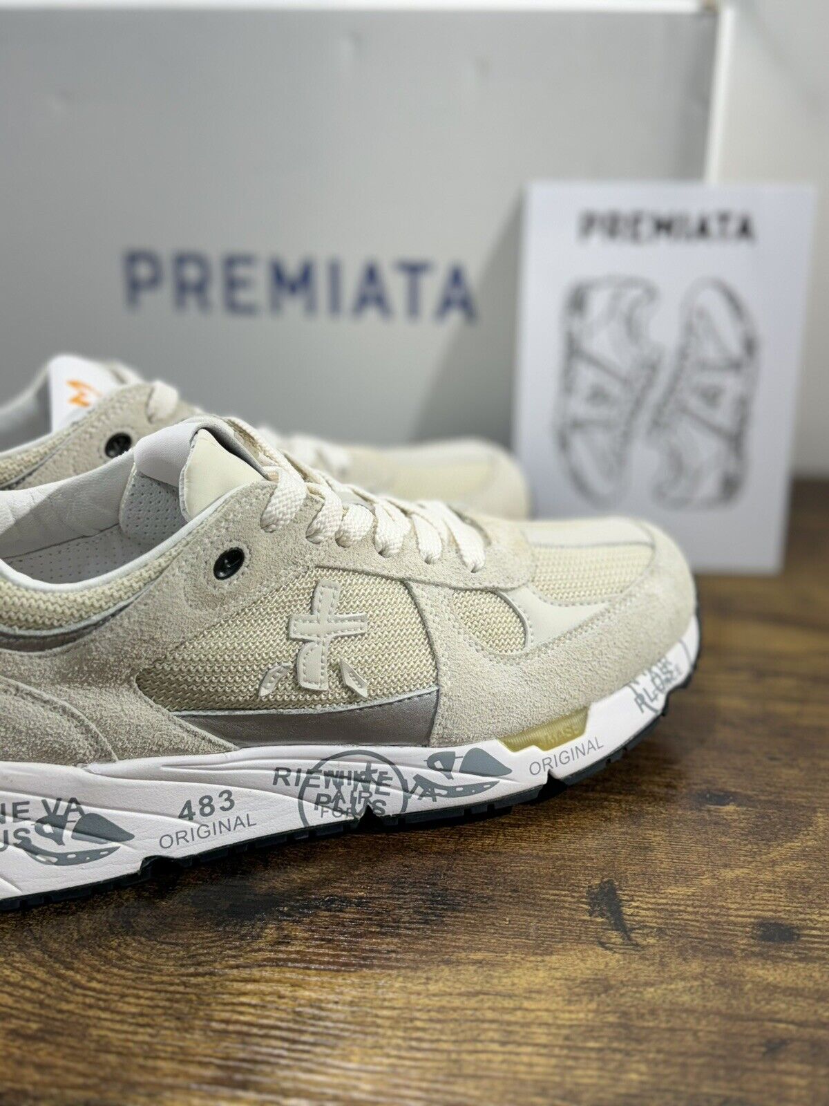 Premiata Mase    Sneaker Uomo Pelle Ghiaccio   Casual Sneaker Premiata Uomo 40