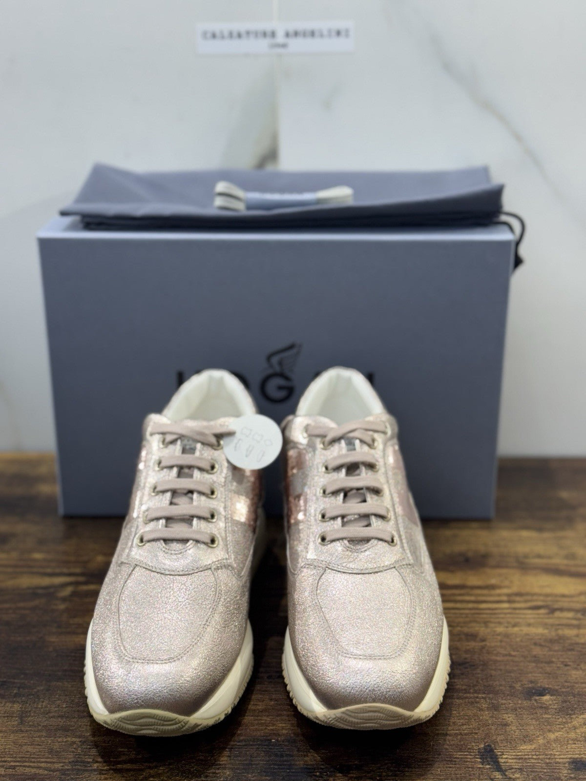 Hogan Interactive Pelle Rosa H Paiettes    Casual Hogan Donna 36.5