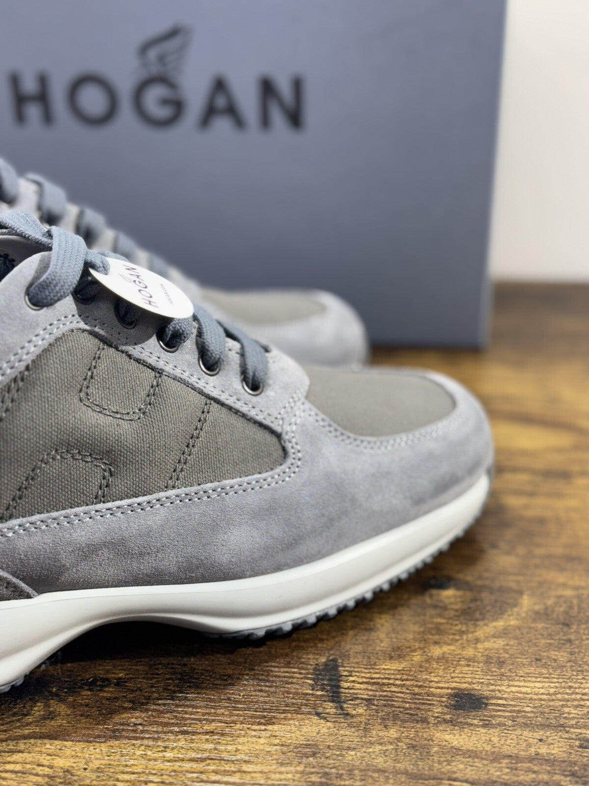 Hogan Interactive  Uomo Suede Catrame  Luxury Hogan Men 42.5