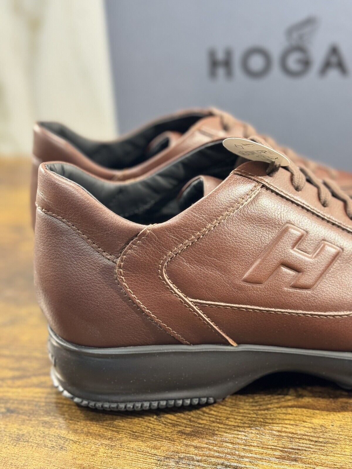 Hogan Interactive uomo Pelle Mogano       luxury casual hogan shoes 43