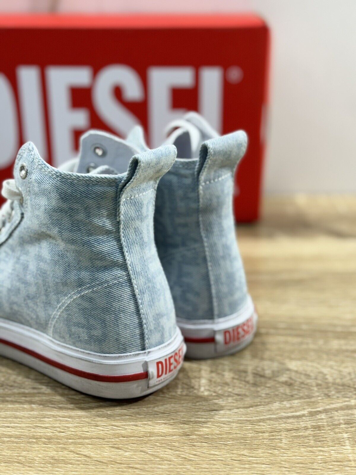 Diesel Sneaker Donna Athos Mid Ice Blue Casual Cotton Extra Light 38