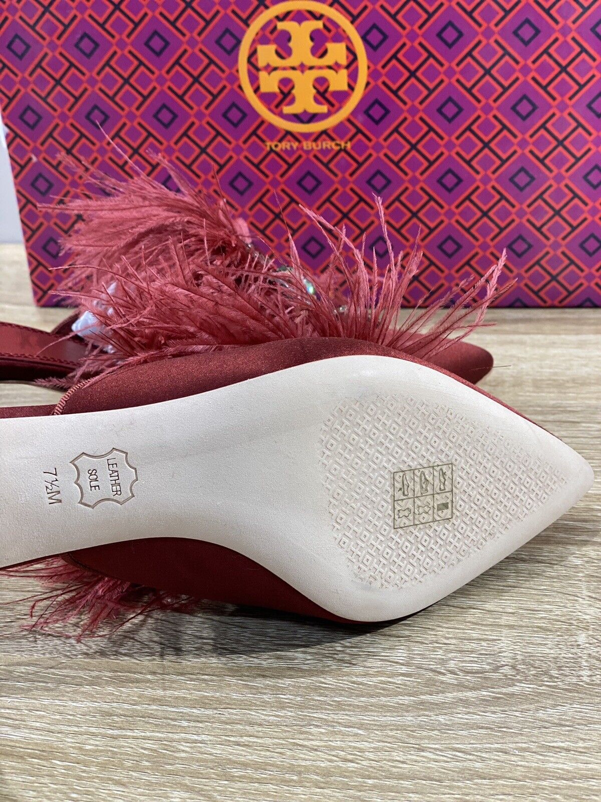 Tory Burch Elodie 65 MM Mule In Seta Bordo’ Luxury 47464 Donna 37.5