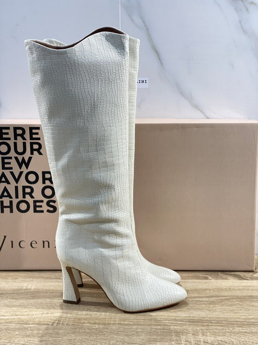 Vicenza Stivale donna pelle Bianco casual boot tacco 38