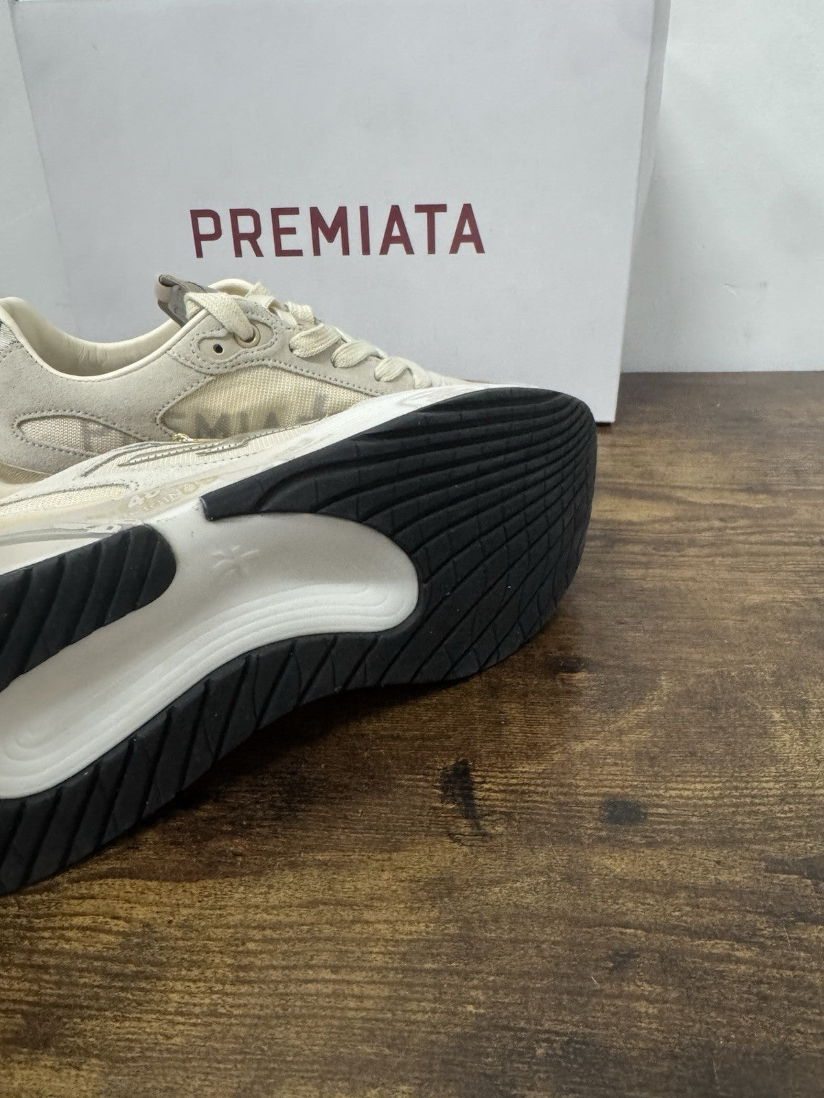 Premiata Moerun Sneaker Suede Beige Casual Donna 40