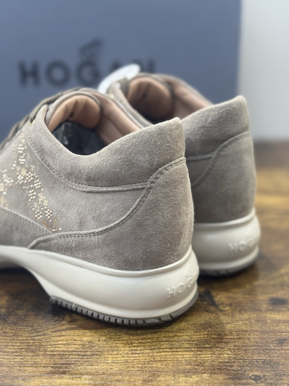 Hogan Interactive Suede Palude Micro Borchie  Casual Hogan Donna 36.5