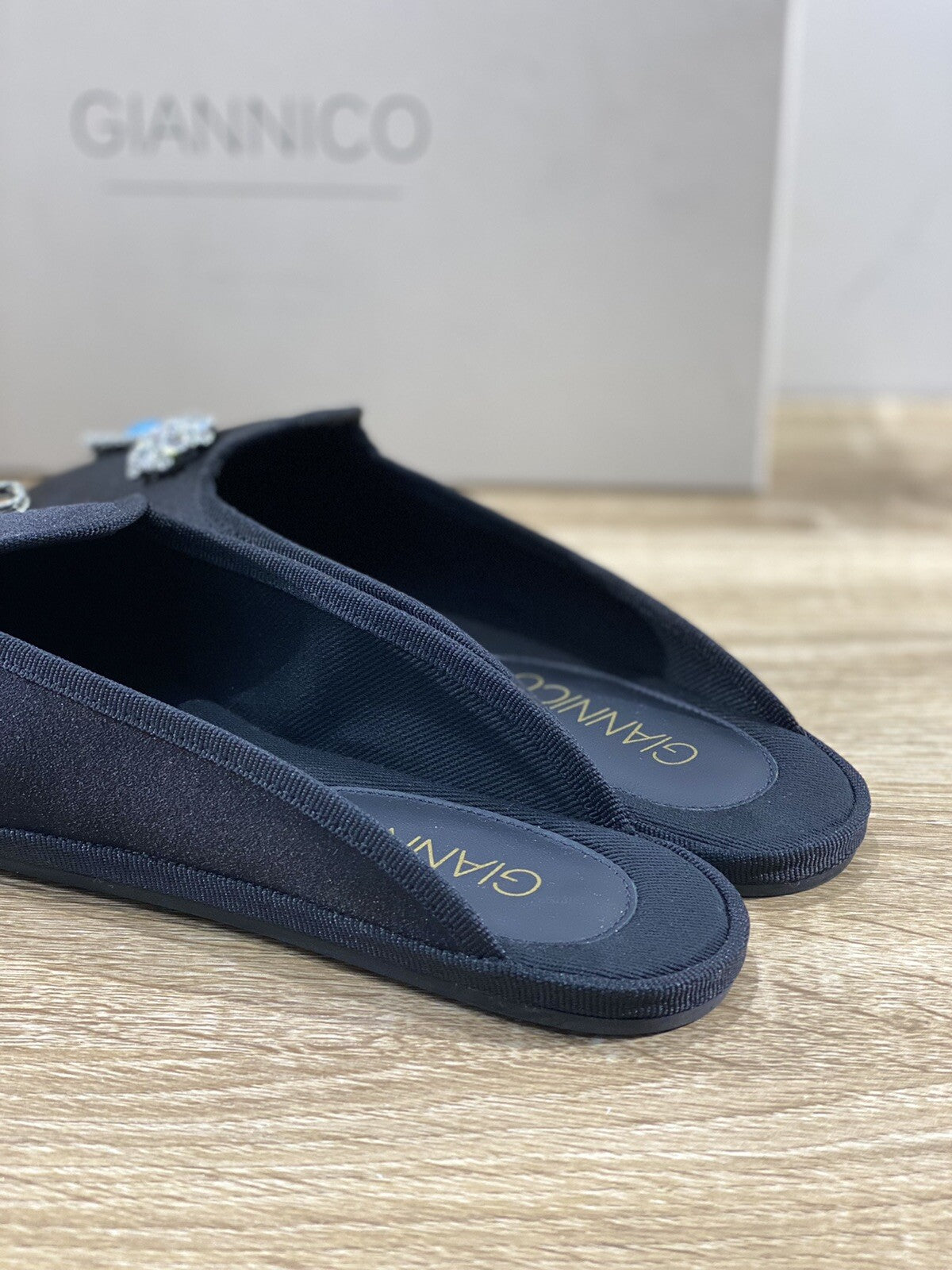 Giannico Scarpa Donna Mules Nera Luxury Giannico Woman Shoes 40