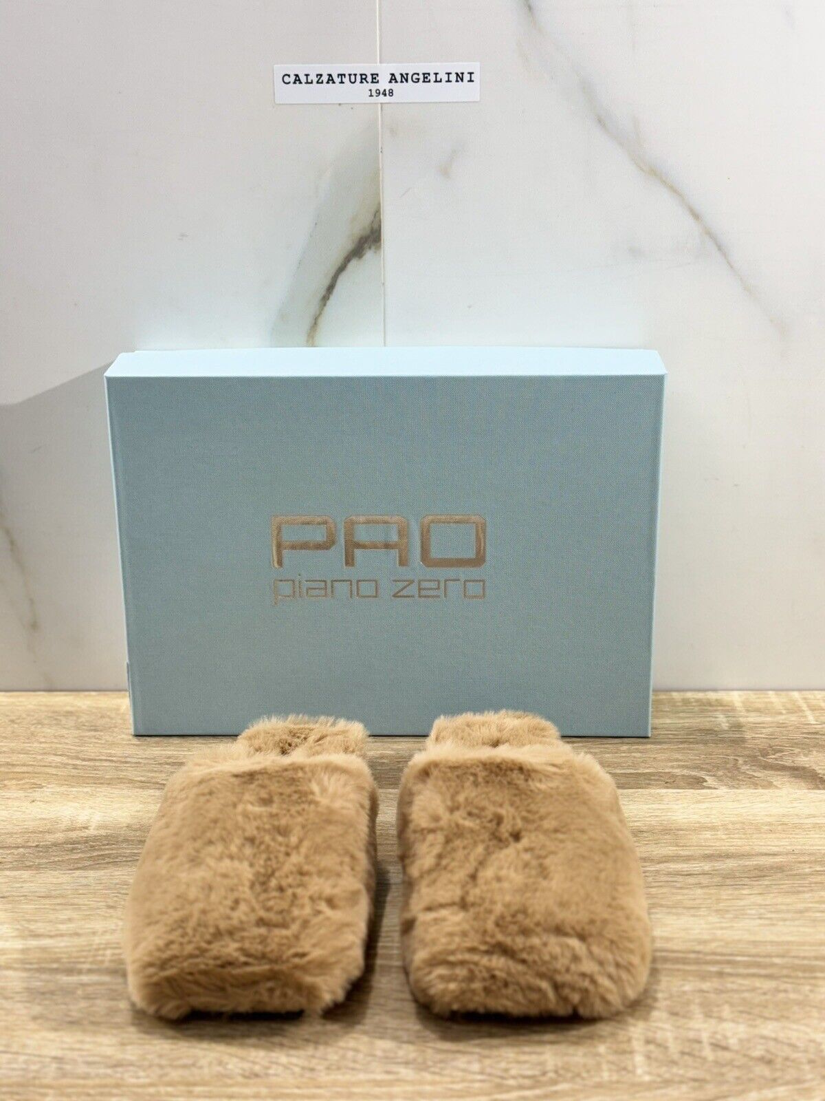 Piano Zero Slipper Donna In Eco Fur Luxury Casual Donna Beige 38