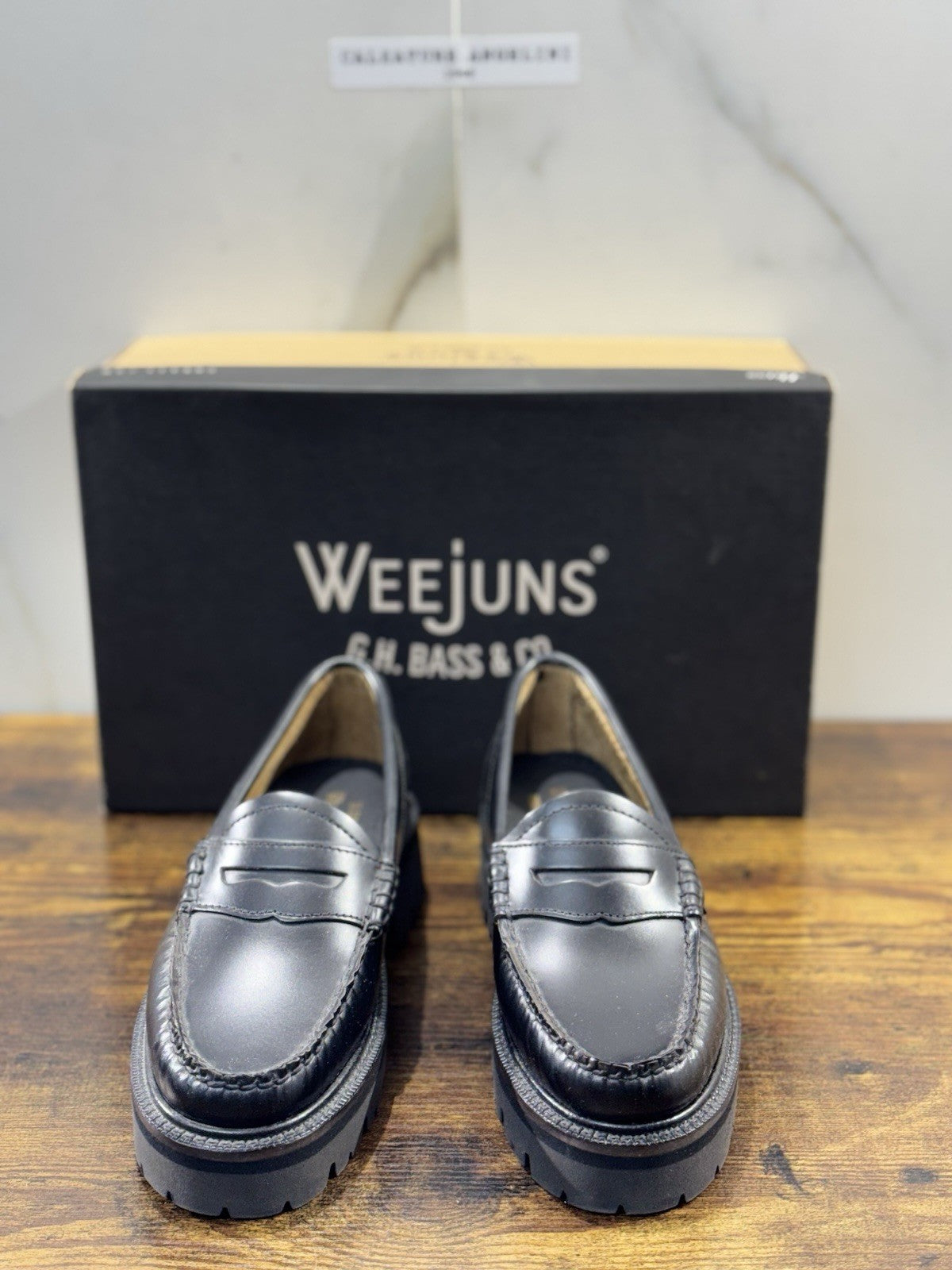 G.H. Bass & Co . Mocassino Donna Pelle Nero Extra Light Icon Loafer 41