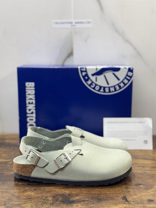 Birkenstock Tokyo II  Pelle Sage Donna   Premium Leather Birkenstock 38