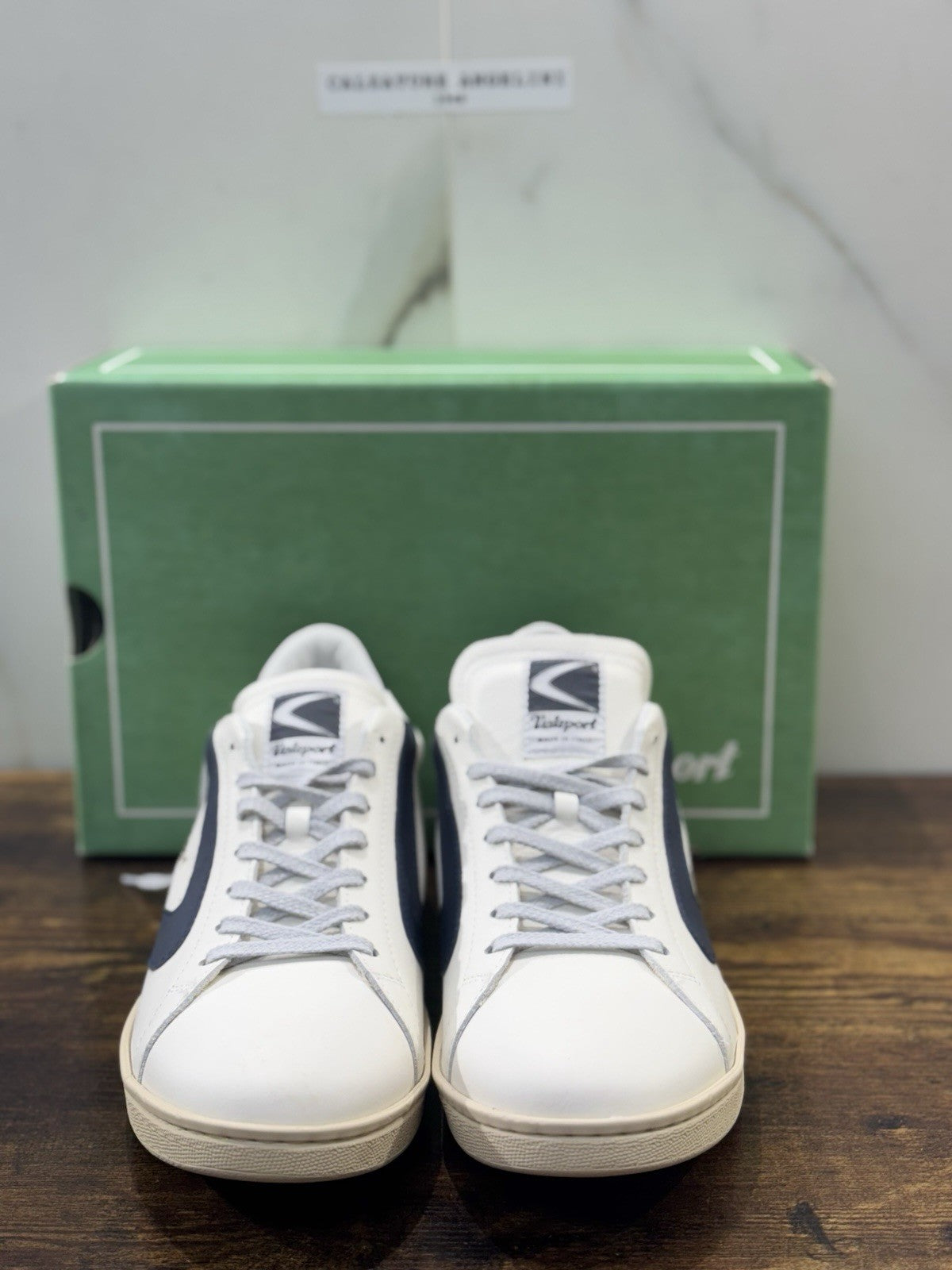 Valsport Tournament    Sneaker Pelle Bianca Blu   Casual  Uomo 44