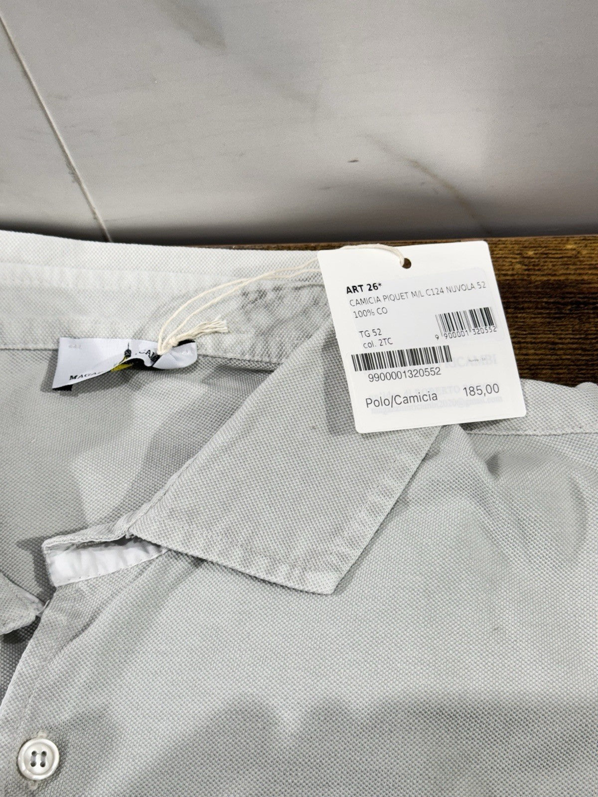 Magazzino Ricambi Polo Camicia Piquet Nuvola In Cotone Icon Uomo 52