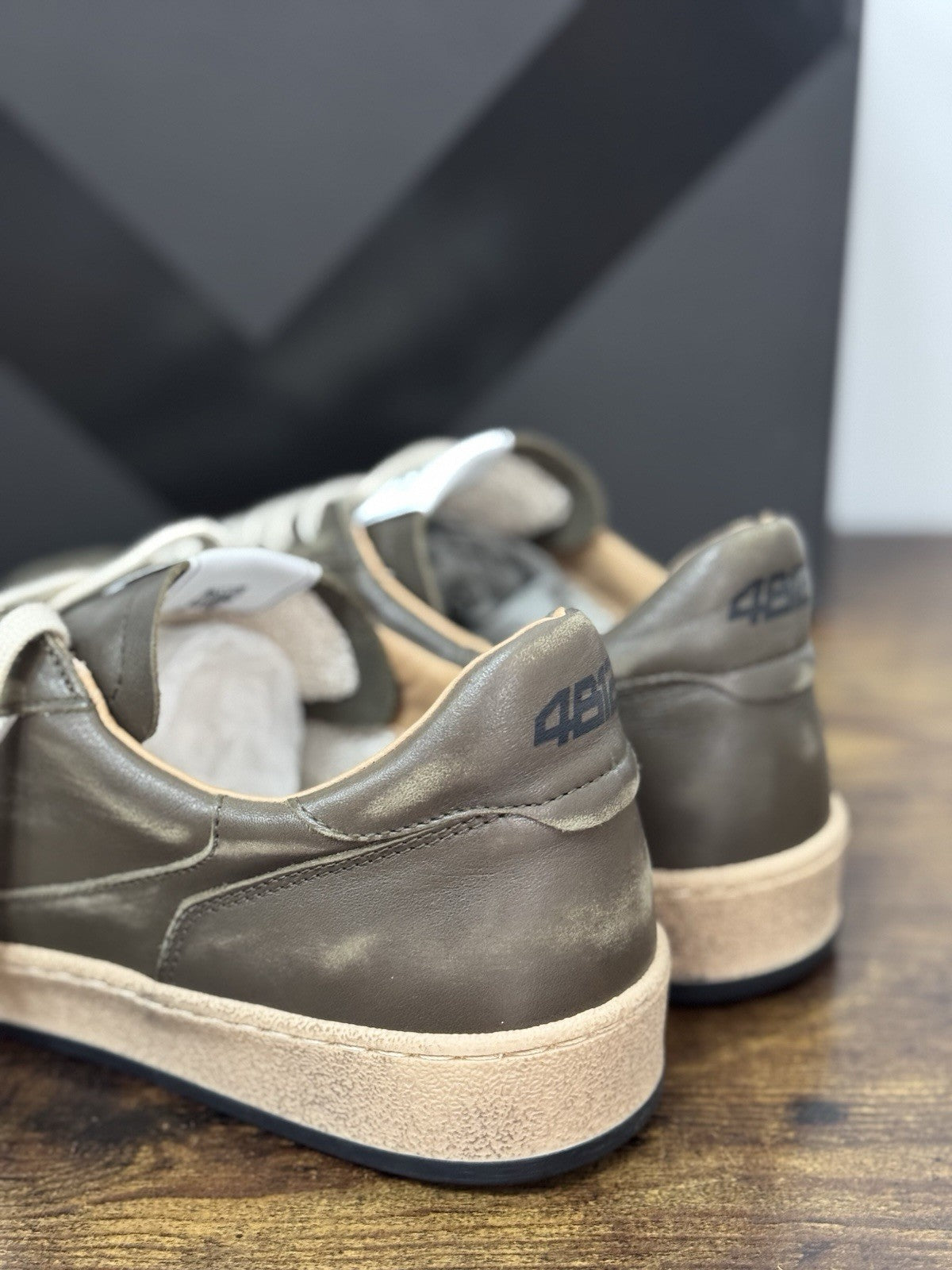 4B12 Sneaker Play new Pelle Light Grey Casual Uomo 43