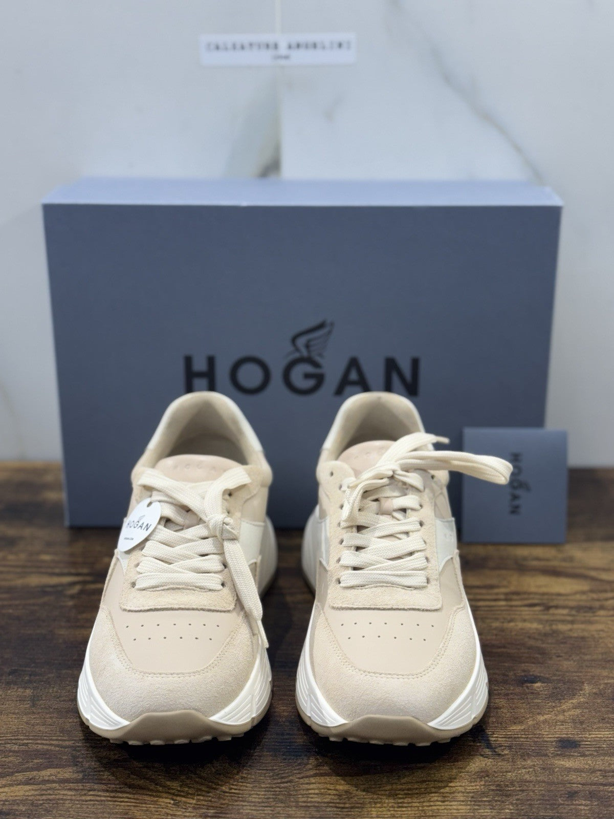 Hogan H669 Sneaker Pelle Casual Beige  Hogan Scarpe Donna 38.5