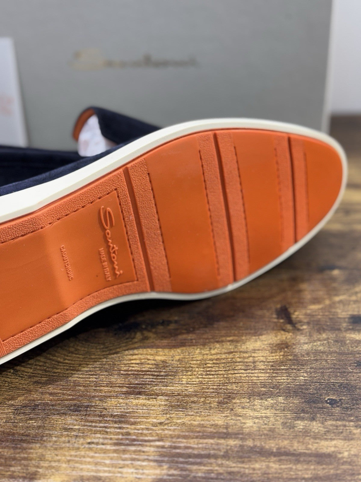 Santoni Mocassino Summer Walk Suede Blu Luxury Santoni Scarpe Uomo 45