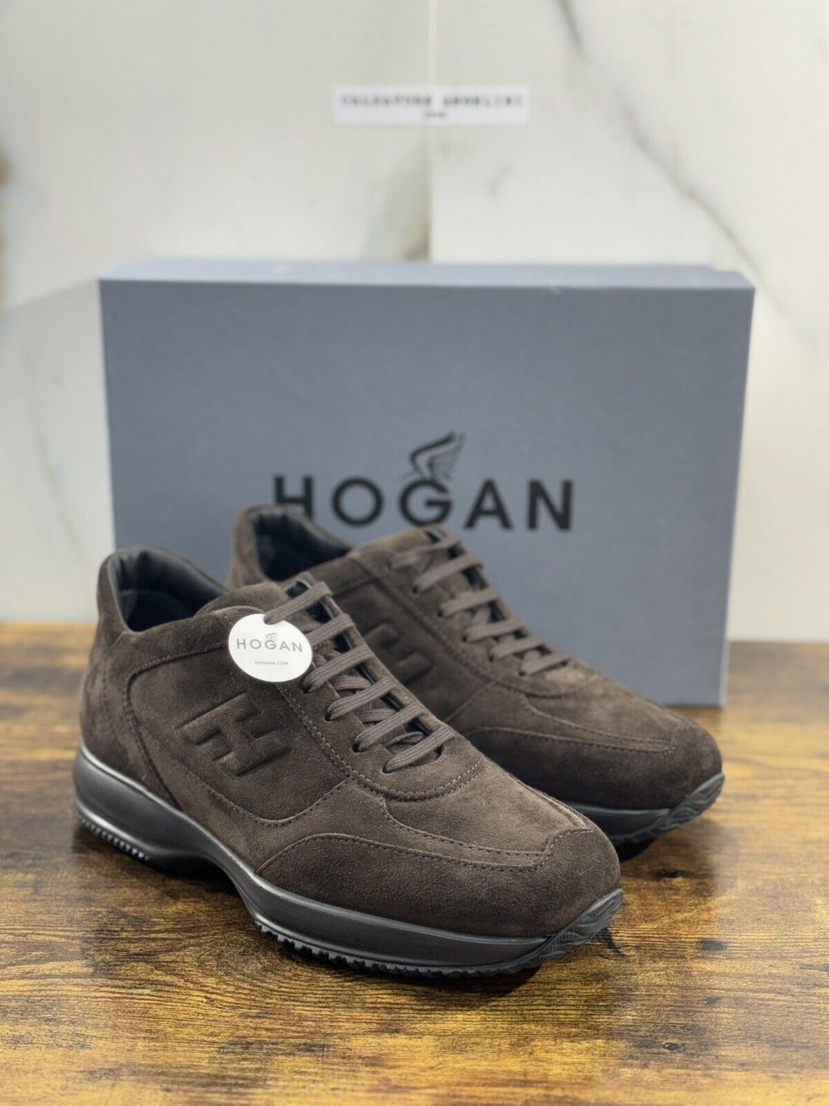 Hogan Interactive uomo suede Testa Moro   luxury casual hogan shoes 42.5