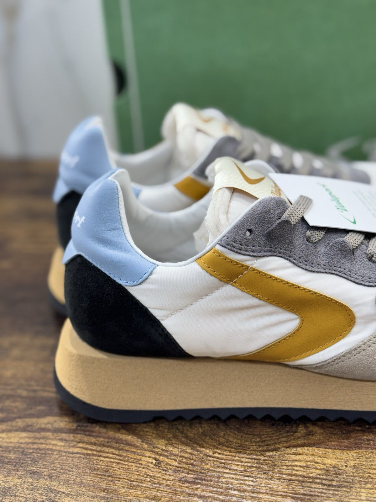 Valsport Magic  Heritage  Sneaker Suede Celeste Giallo  Casual  Uomo 44