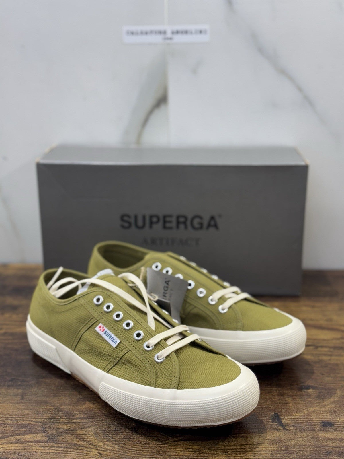 Superga Artifact Icon Sneaker Canvas Verde  Causal Superga Uomo 41.5