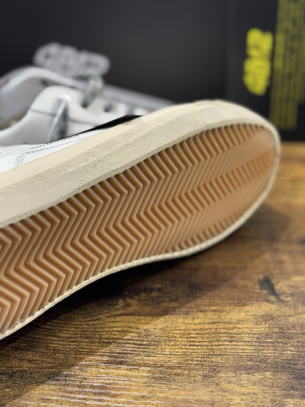 4B12 Sneaker Suprime  Pelle Bianco Beige  Casual Uomo 40