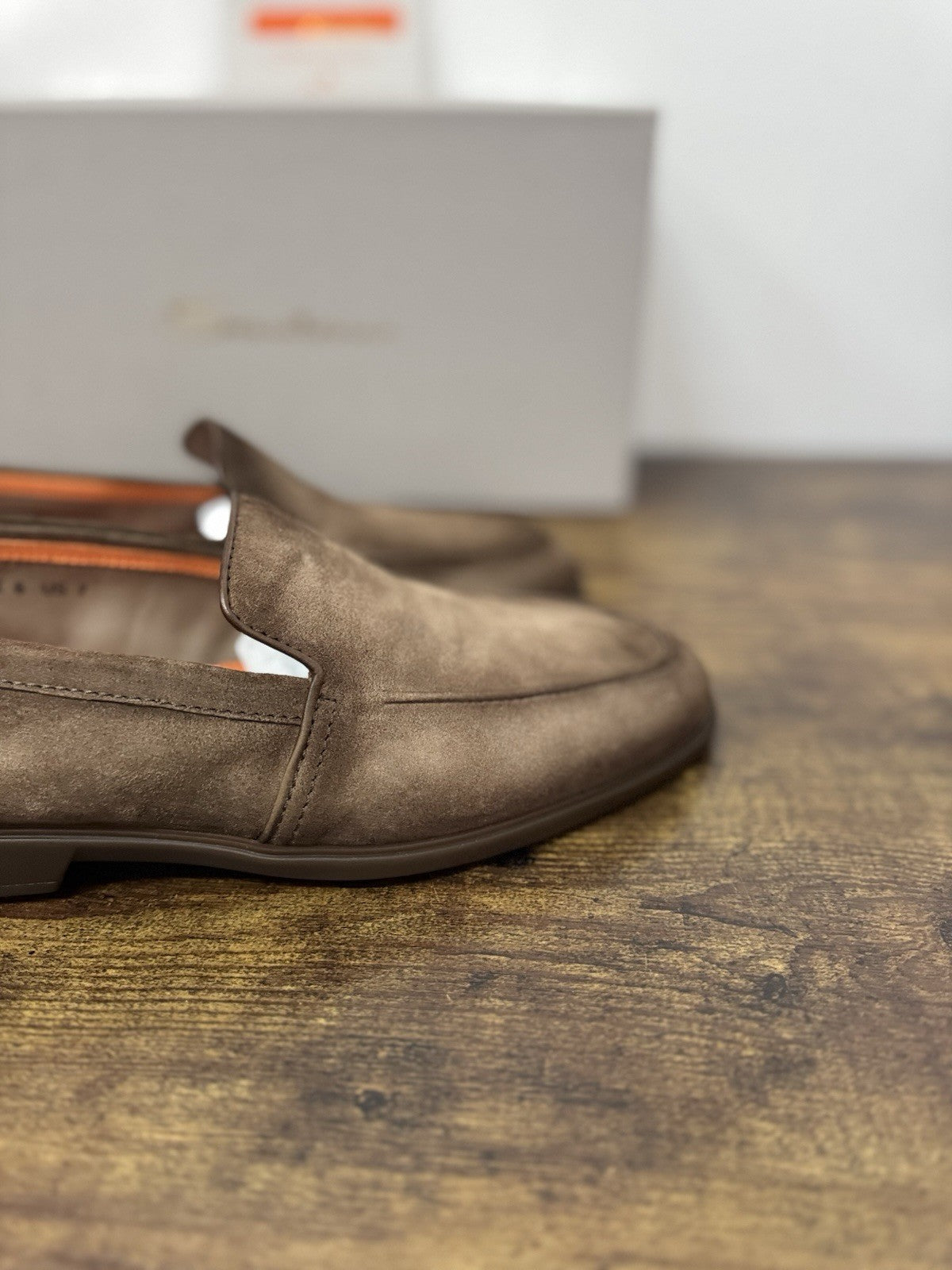 Santoni Mocassino Summer Walk Suede Brown Casual Santoni Uomo 40
