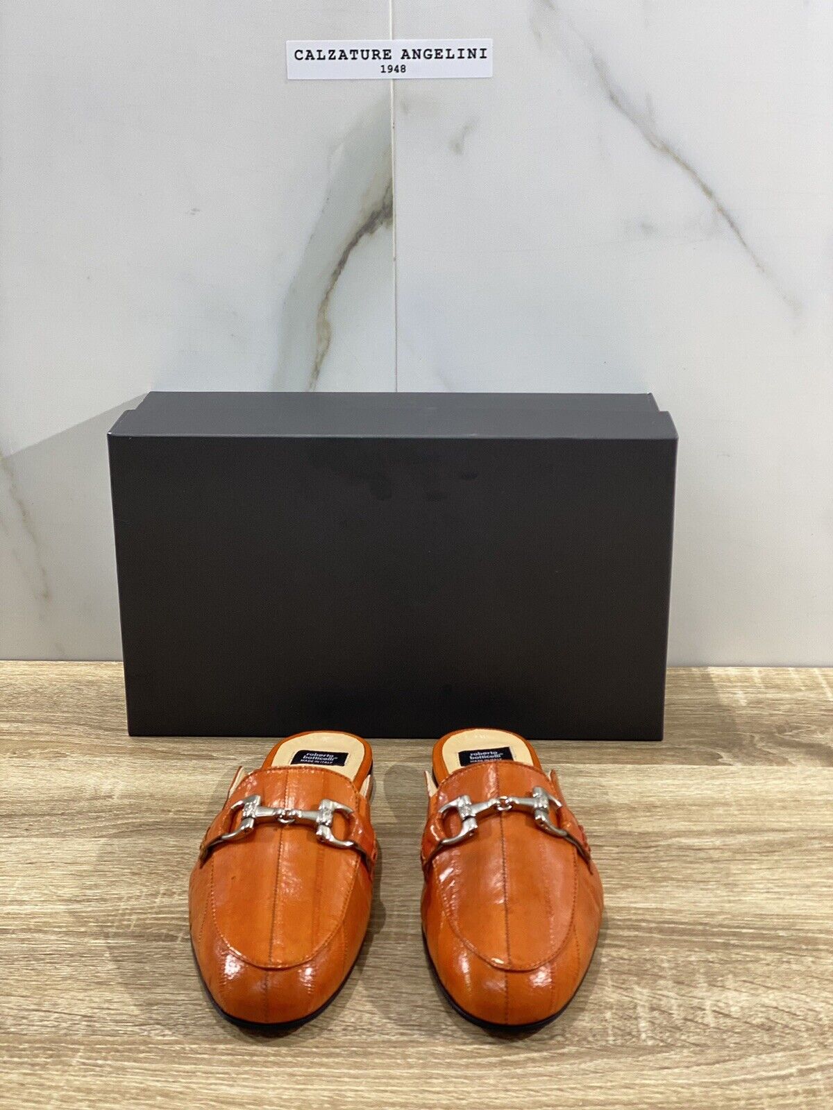 Roberto Botticelli sandalo donna in pelle Arancio Mules  luxury woman 38