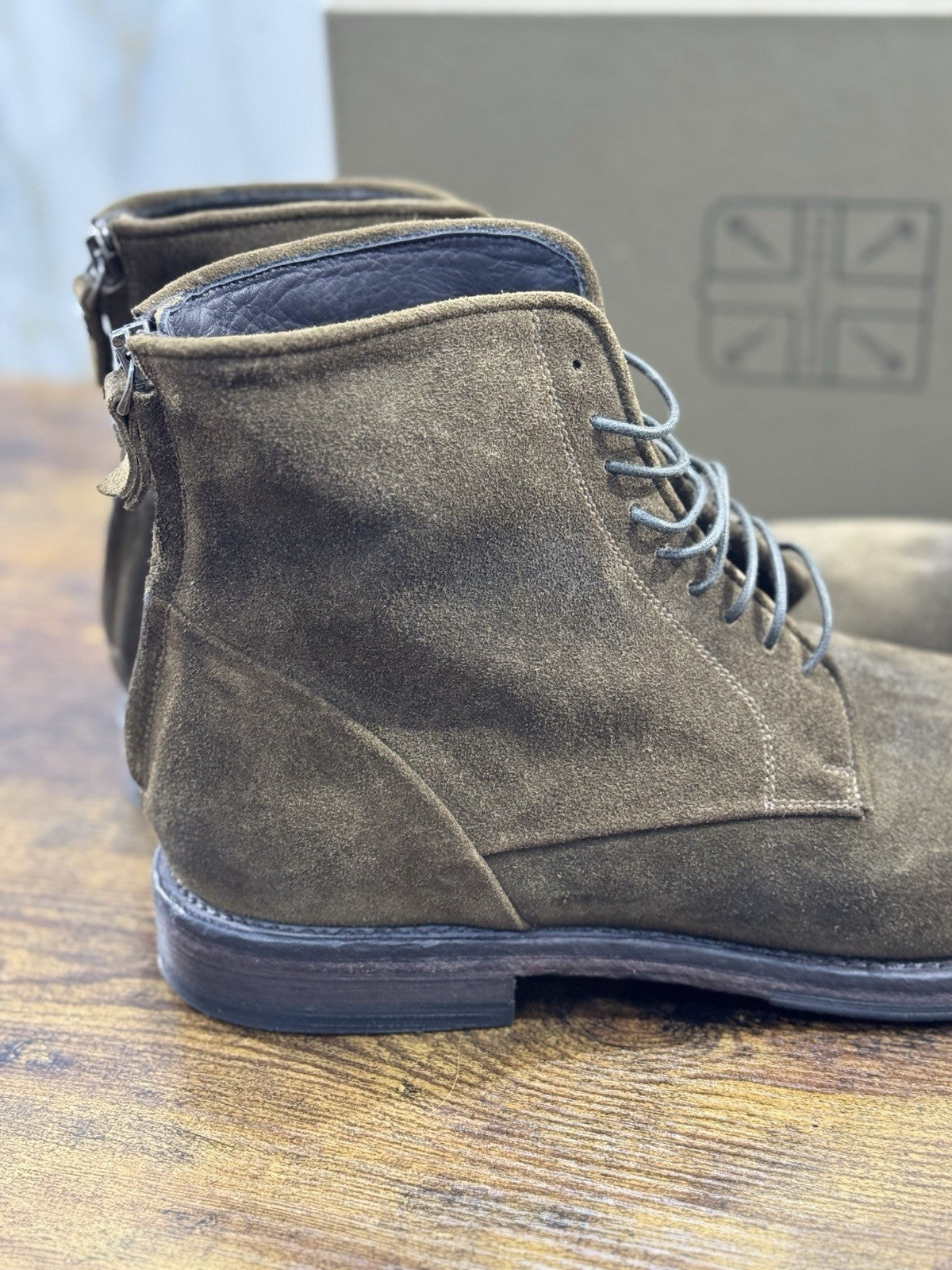 Pantanetti Polacco    Uomo Pelle Suede  Casual Luxury Men Shoe 41