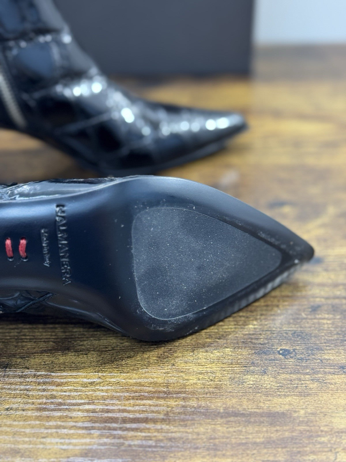 HALMANERA Stivaletto    Pelle Nero    Con Tacco Luxury Made In Italy Donna 41