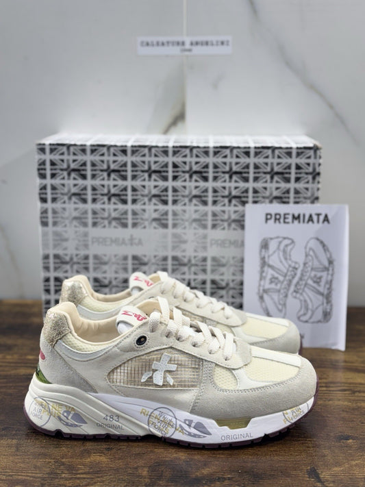 Premiata Mase Sneaker Pelle Beige  Casual Premiata Scarpa Donna 39