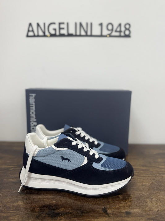 Harmont & Blaine Sneaker Suede Blu Casual Uomo 40