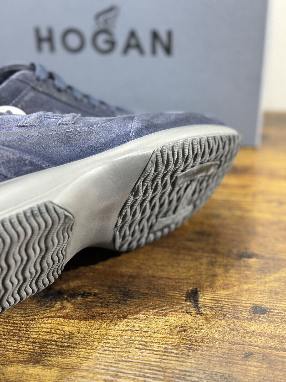 Hogan Interactive uomo suede Blu     luxury casual hogan shoes 42.5