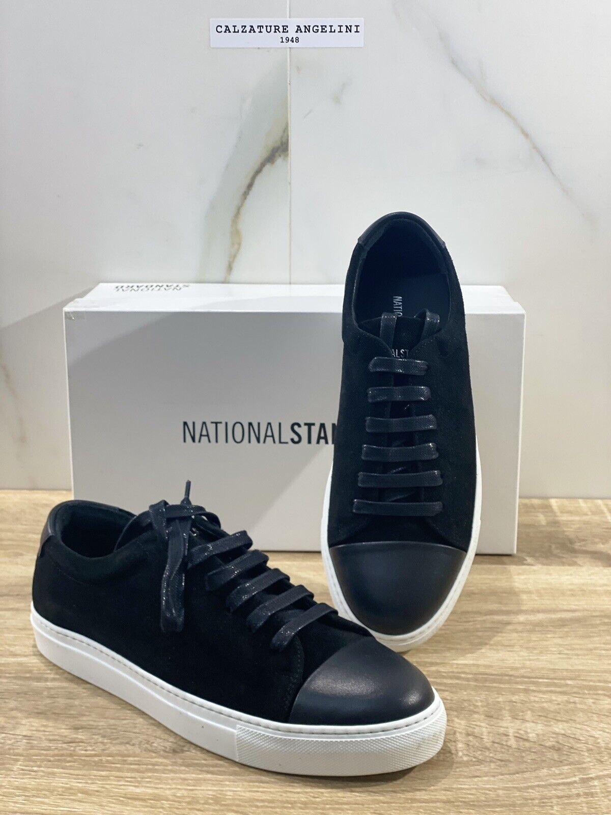 National Standard Sneaker Uomo Nera Suede Casual 41