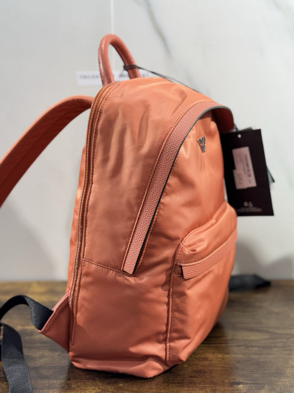 Emporio Armani Zaino Donna Arancio Recycled Nylon   Armani Woman Backpack