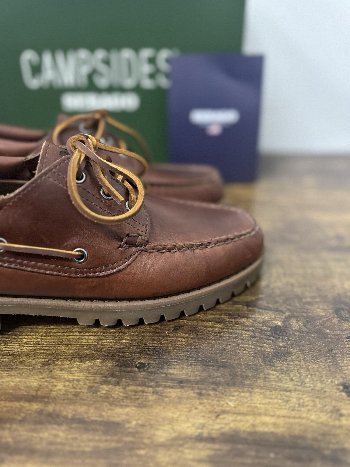 Sebago Acadia Barca Pelle Brown  Casual Sebago Uomo 44
