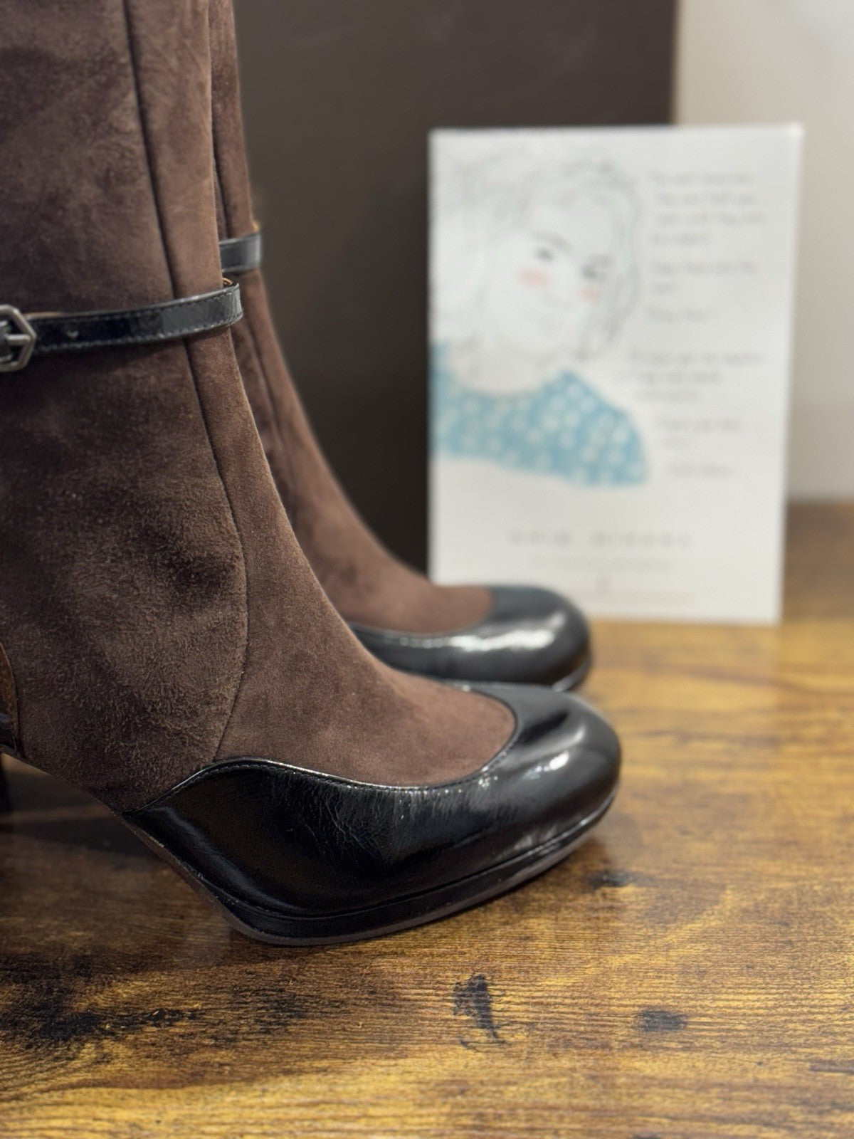 Chie Mihara Stivaletto Donna Custor Pelle Nero Testa Luxury Boot 37