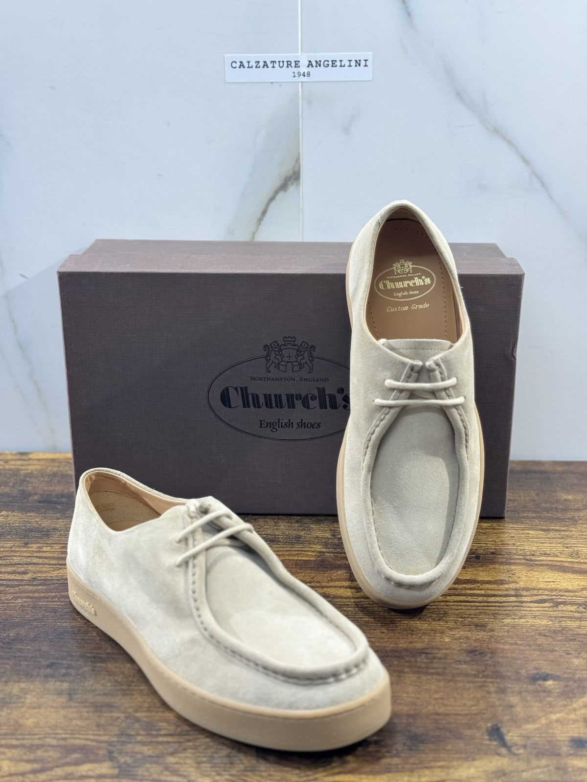 Church’s Scarpa Stringata In Suede Desert  Nocton Luxury Uomo 40