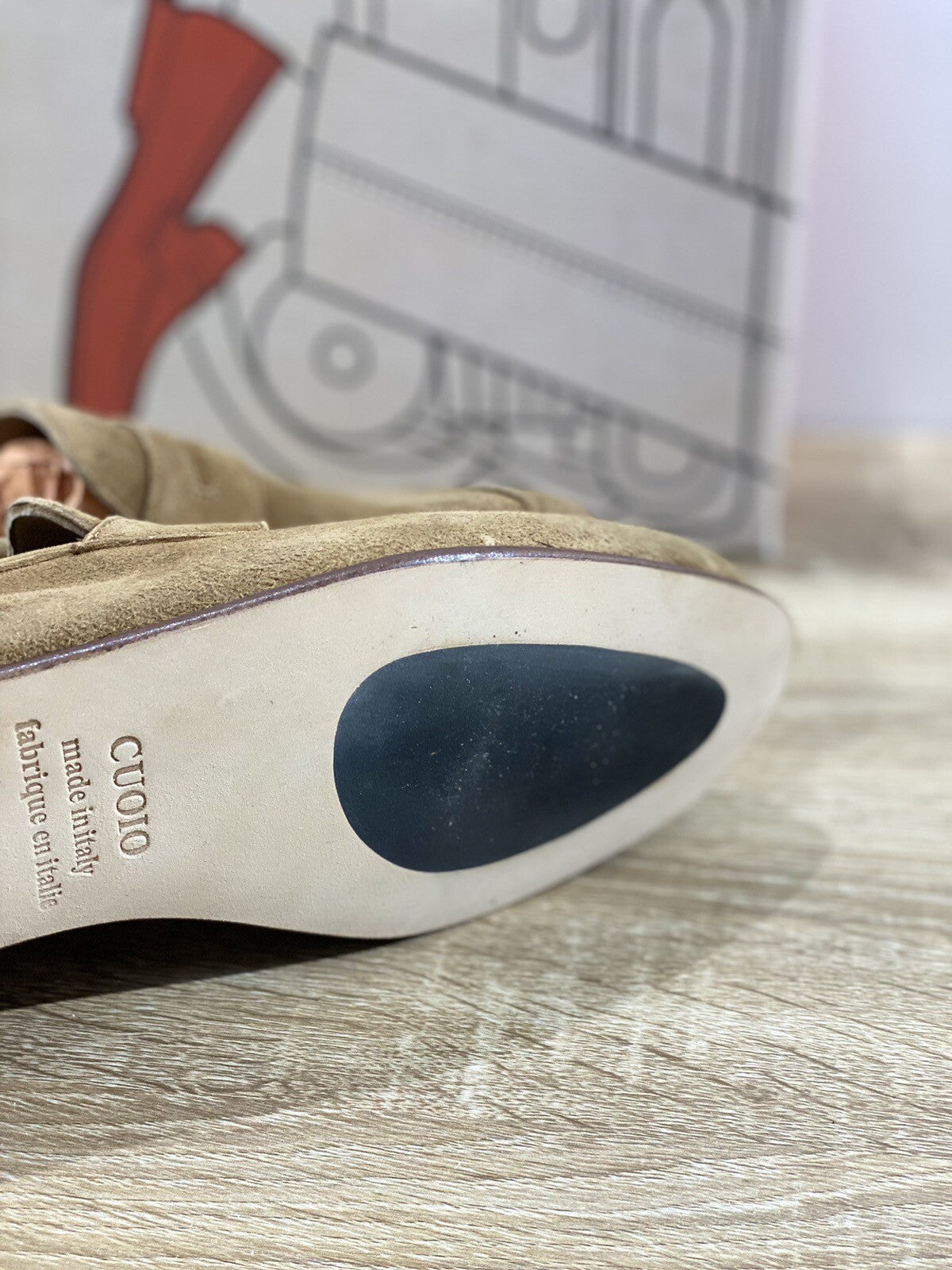 Il Mocassino Scarpa Uomo Modello Tasca In Suede Cuoio Luxury Men Shoes 41