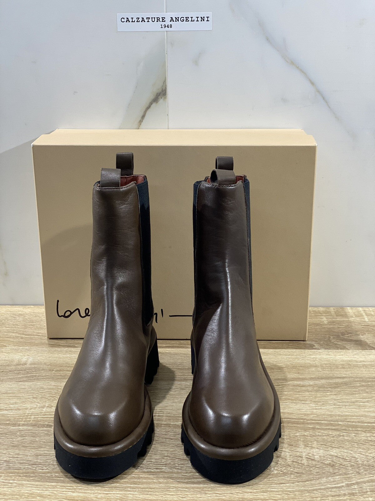 Lorena Paggi Chelsea Boot donna 22253 pelle Military luxury boot Fur 42