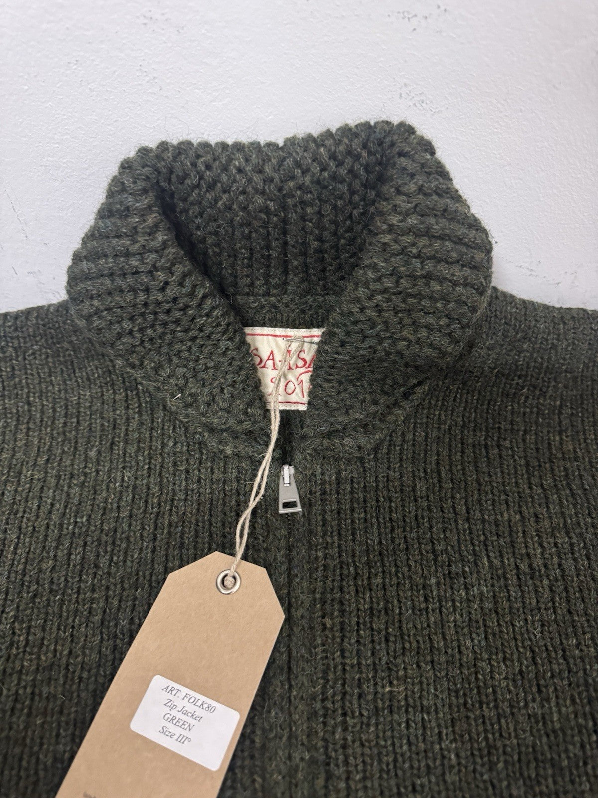 Casa Isaac Maglia Folk 100% Lana Vergine Casual Uomo 48
