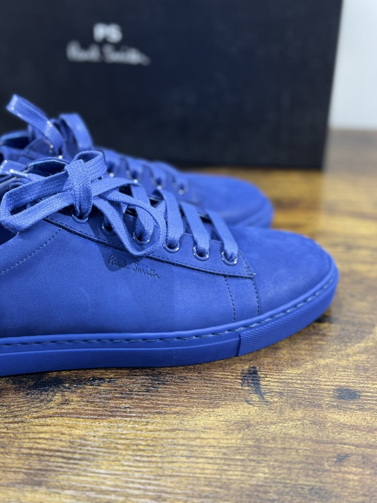 Paul Smith Sneaker Donna  Pelle  Blu   Casual Luxury Woman Shoes 36